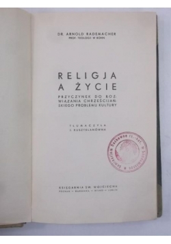 Religia a życie, 1935 r.