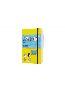 Kalendarz 2019 dzienny Moleskine 12M P edycja limitowana PEANUTS, twarda oprawa, żółty