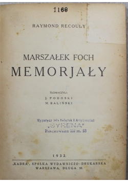 Memoriały 1932r.